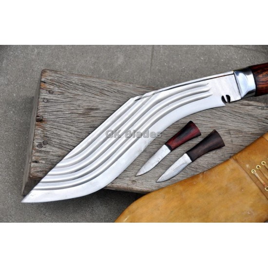 Everestforge-14 inches shops Blade Shree 5 chirra kukri-khukuri-Handmade in Nepal-5160 leaf spring-Balance tempered-Full tang-sharpen-Ready to use